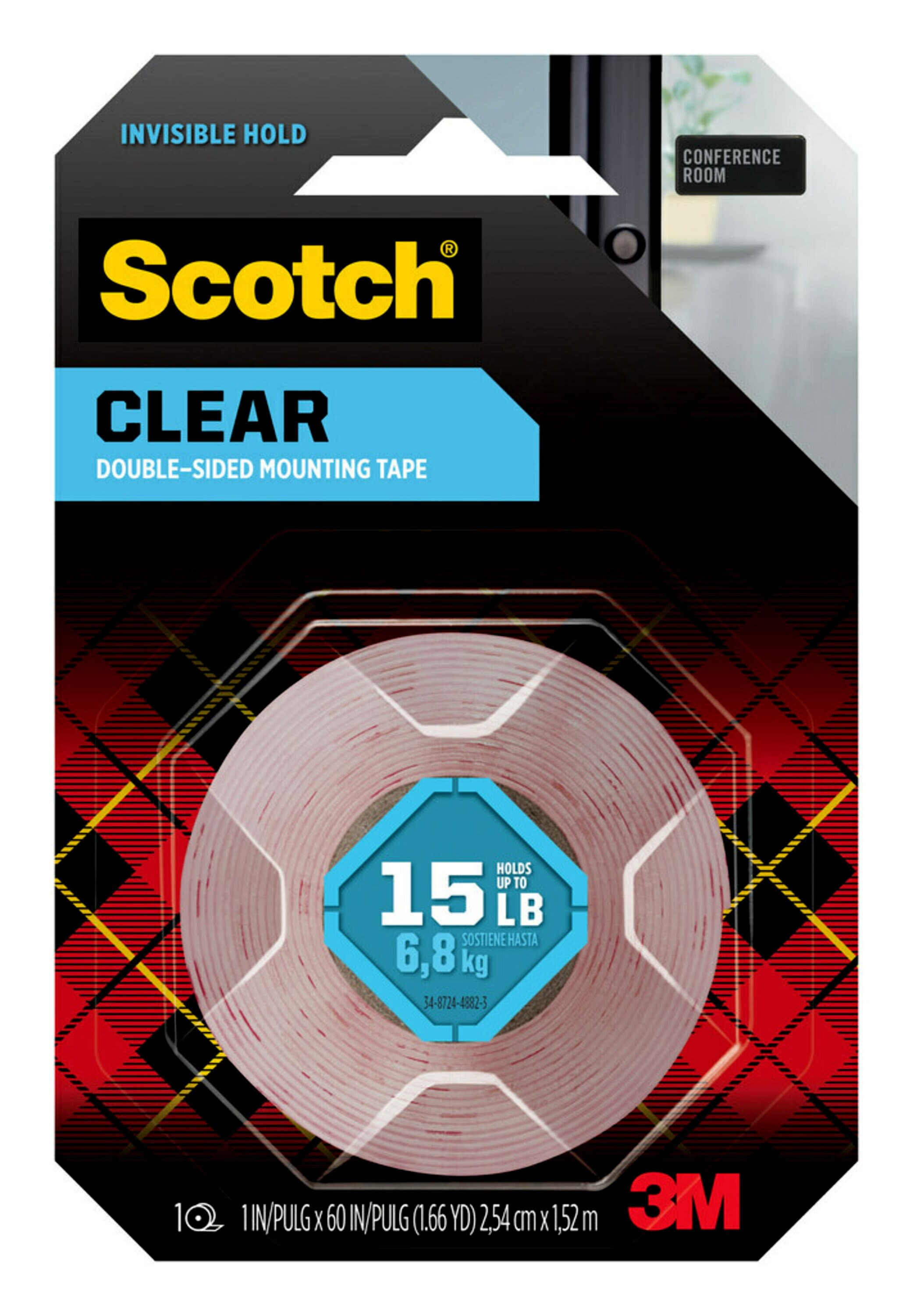 Scotch Double-sided Mounting Tape Industrial Strength 1 X 60