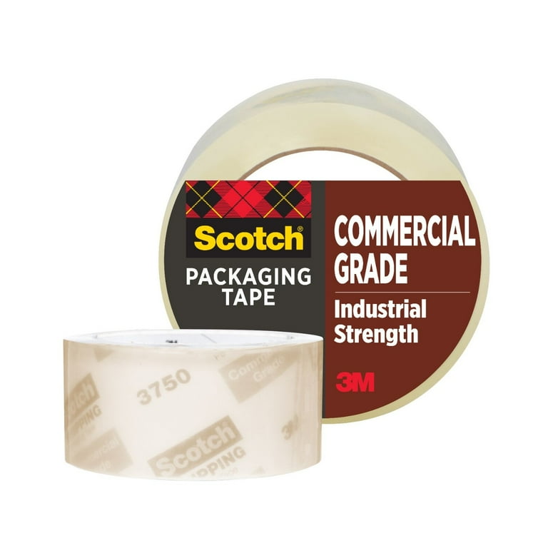 Scotch Commericial Grade Packaging Tape, Clear, 2