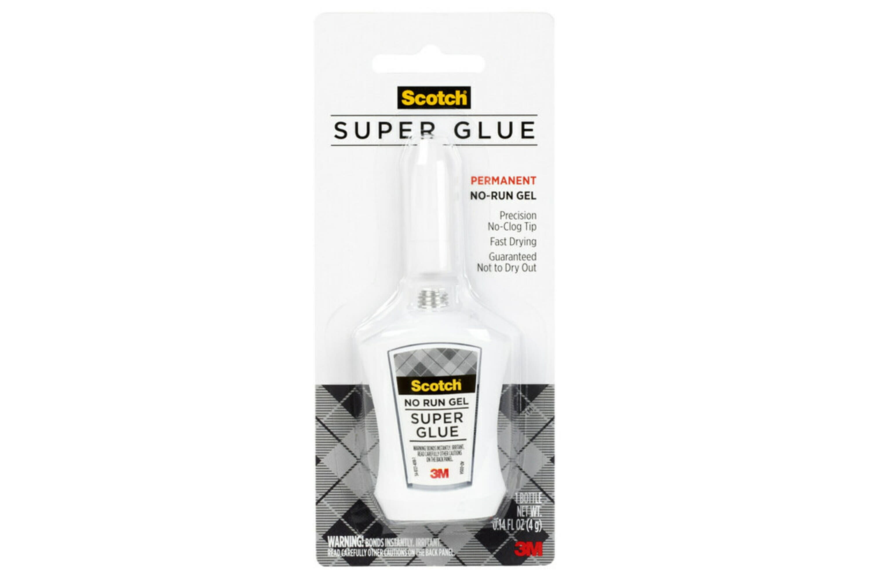 Scotch Create Permanent Super Glue Gel, .14 oz., 1 Bottle