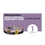 Scotch Delicate Surface Painter's, 0.94 in x 60 yd, Purple, 1 Roll