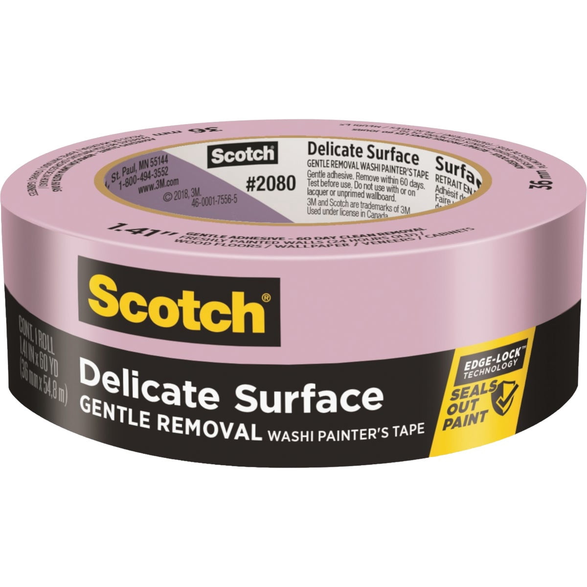 Scotch Delicate Surface Painter’s Tape: 1.41 in. x 60 yds. (Purple) [16-pack]