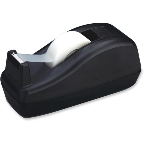 Scotch Deluxe Desktop Tape Dispenser, Black, For 1 Inch Core Tapes (C-40)