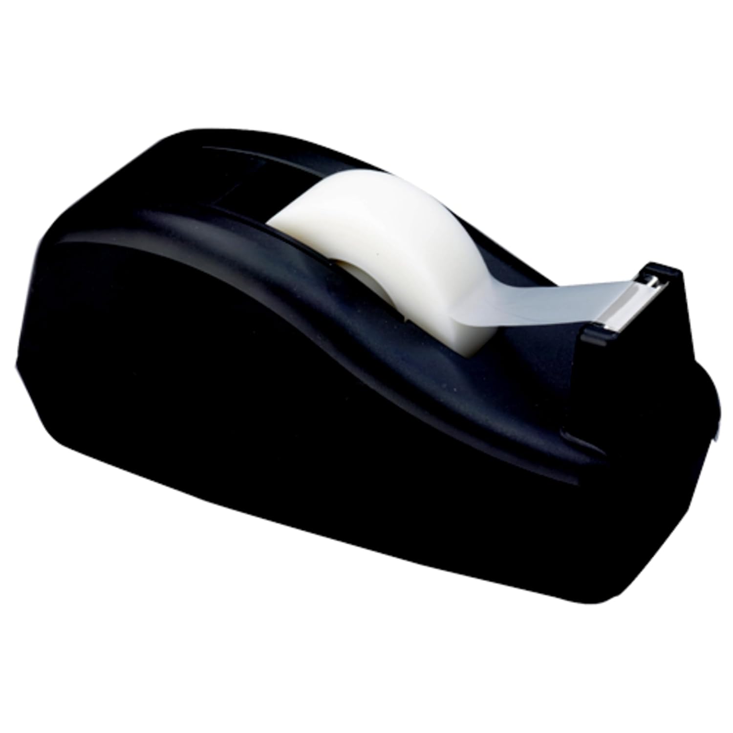 Scotch Deluxe Desktop Tape Dispenser, Black, for 1 Inch Core Tapes (C