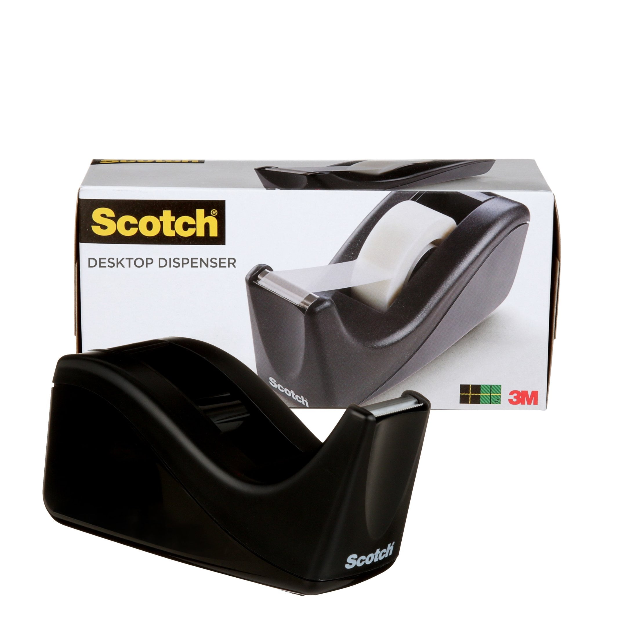 Scotch Desktop Tape Dispenser, Black Two-Tone, 1 Dispenser
