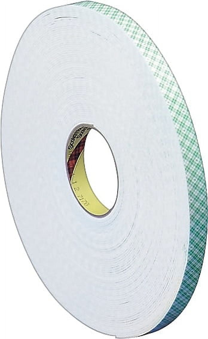 Scotch Double-Coated Foam Tape White 3/8 x 36 4016
