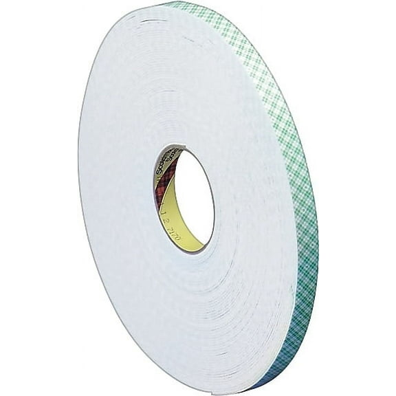Scotch Double-Coated Foam Tape White 3/8 x 36 4016