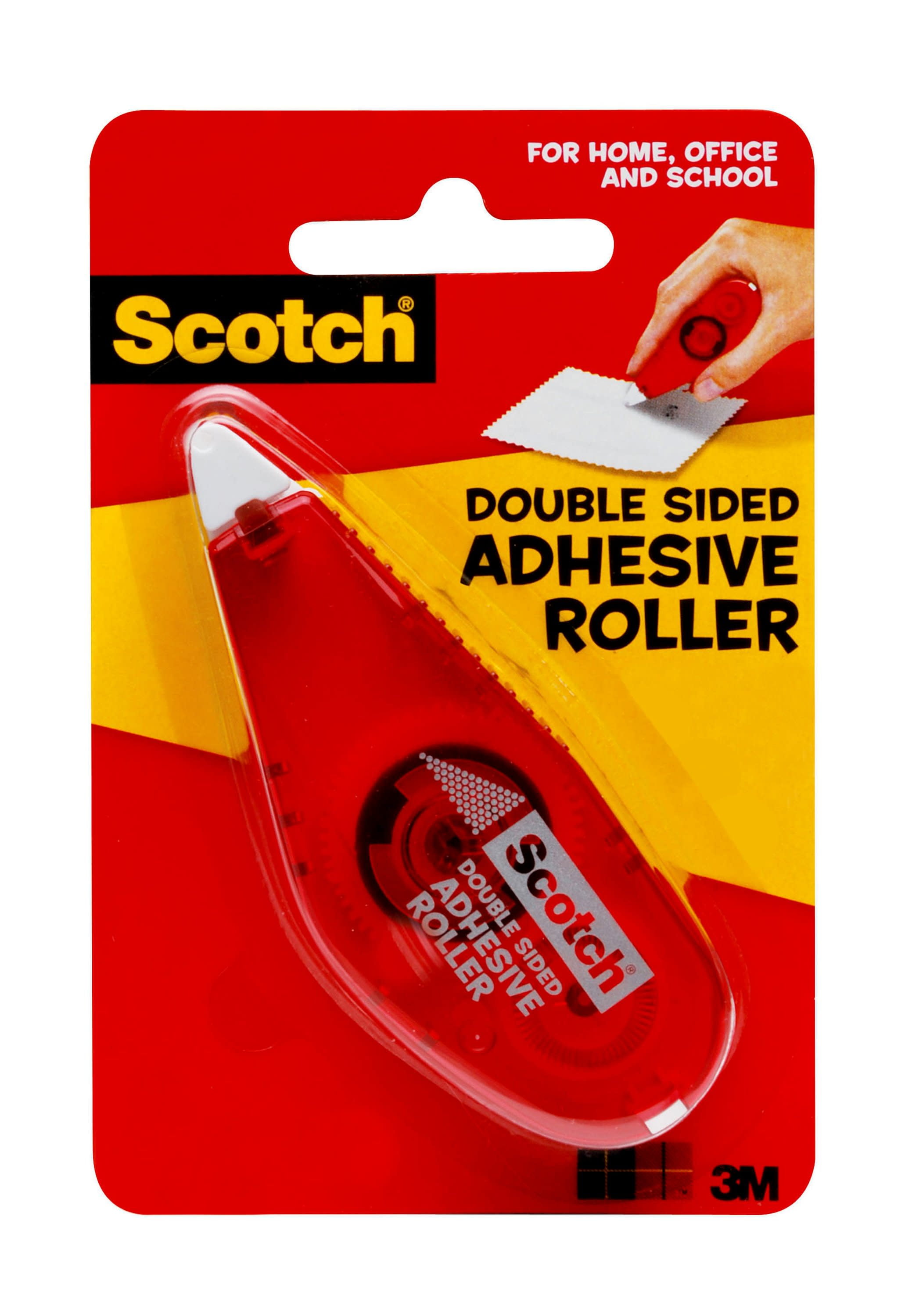 Scotch Double-Sided Adhesive Roller - 26 ft Length x 27" Width - Dispenser Included - Handheld Dispenser - 1 / Each - Clear | Bundle of 5