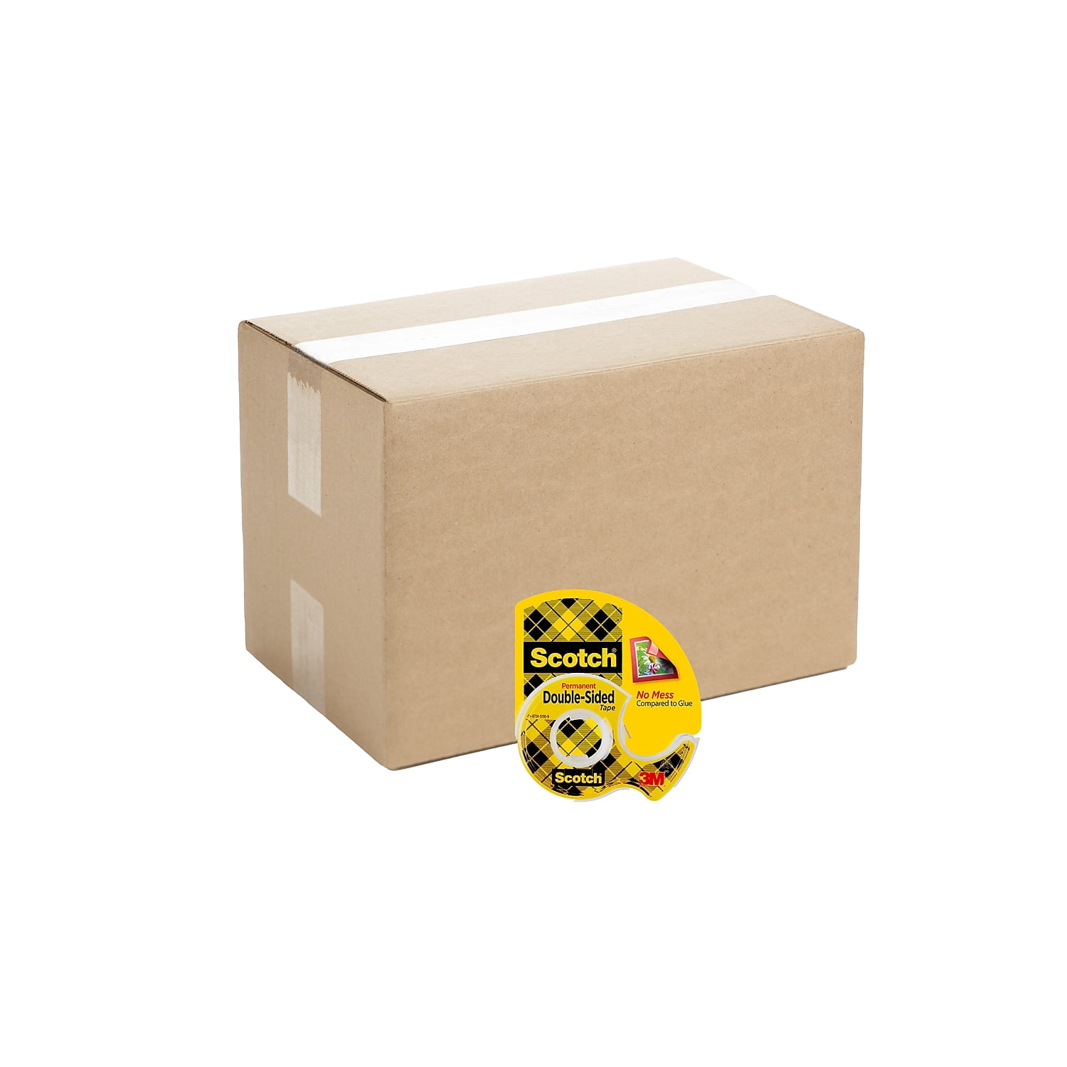 Scotch Double Sided Permanent Tape 1/2 x 12.5 137CT