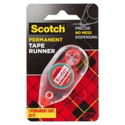 Scotch Double Sided Permanent Tape Runner, .27 in x 26 ft, Red, 1 Total