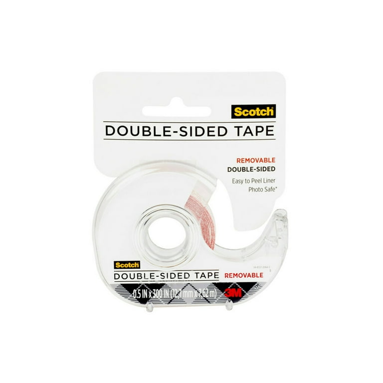 Scotch Double Sided Tape Refill, 1/2 x 900, Clear