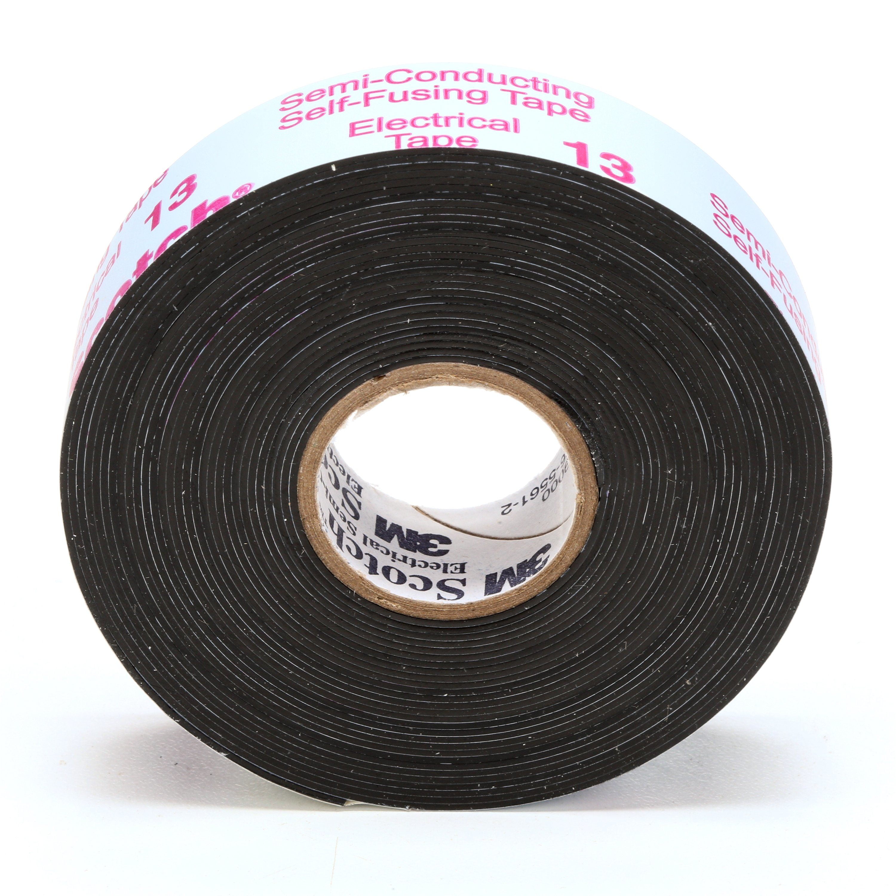 Scotch Electrical Semi-Conducting Tape 13, 3/4 in x 15 ft, Printed, Black, 50 rolls/Case, BULK