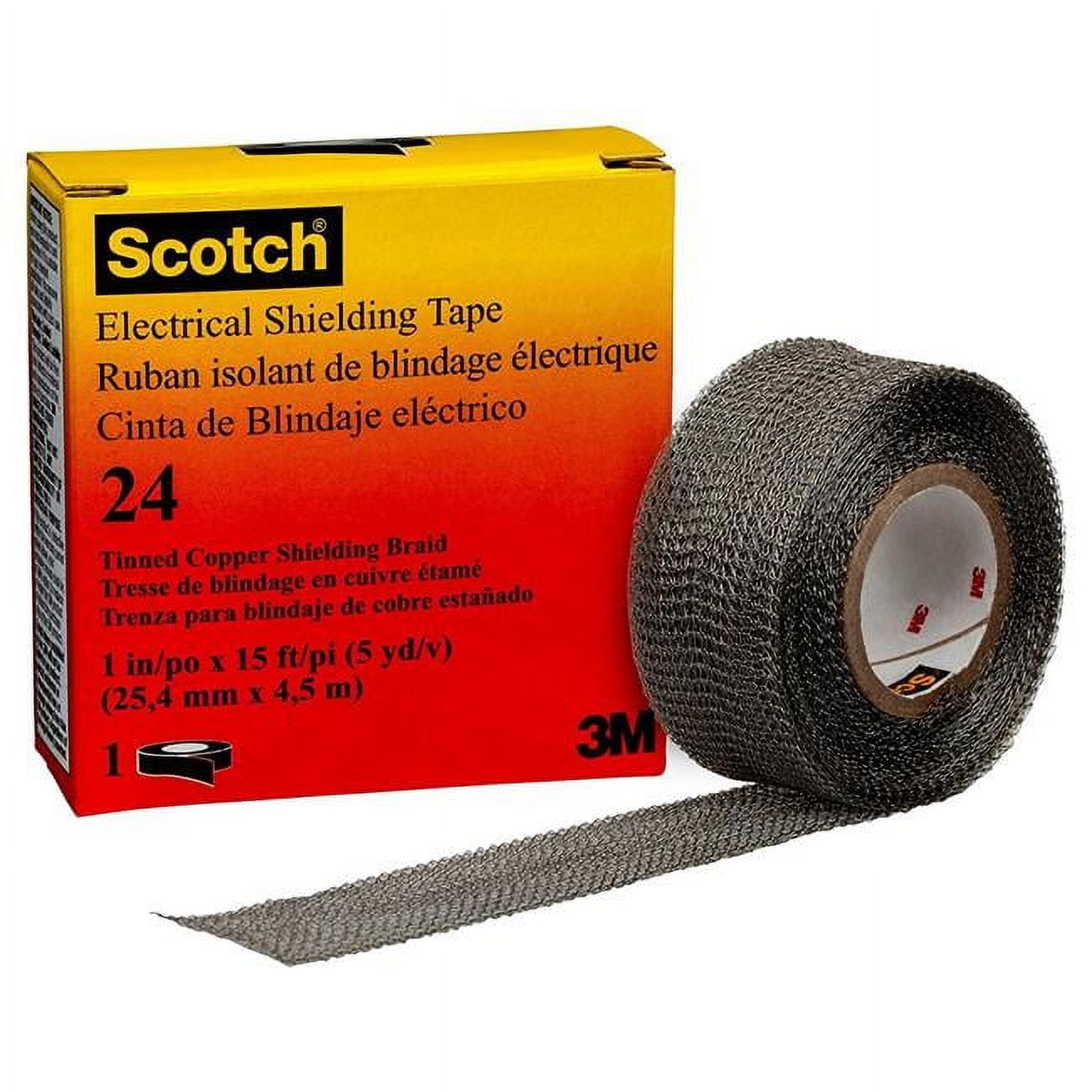Scotch Electrical Shielding Tape 24, 1 in x 15 ft (25 mm x 4,6 m)