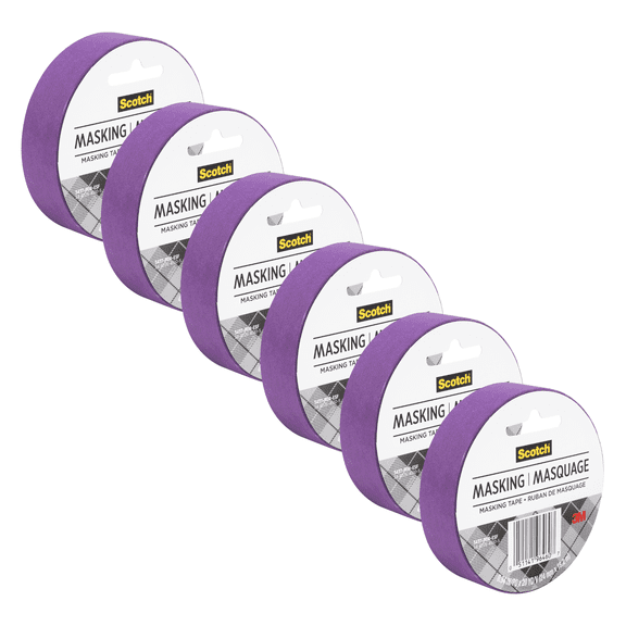 Scotch Expressions Masking Tape: 0.94 in. x 60 ft. (Purple) [6-pack]