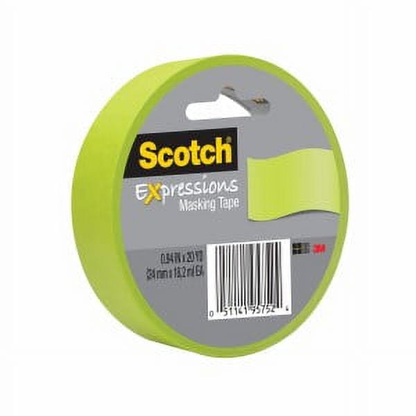 Scotch Expressions Masking Tape 3437-GRN-ESF, Lemon Lime