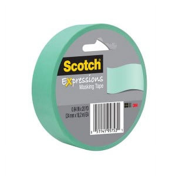 Scotch Expressions Masking Tape 3437-MNT-ESF, Mint Green