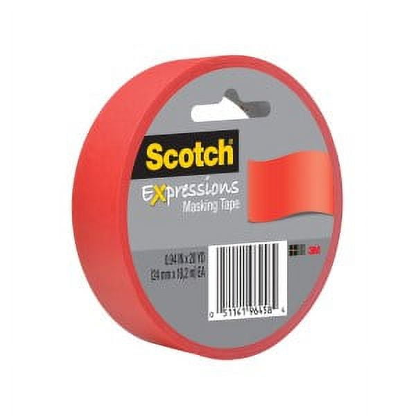 Scotch Expressions Masking Tape, 3437-PRD-ESF, Primary Red