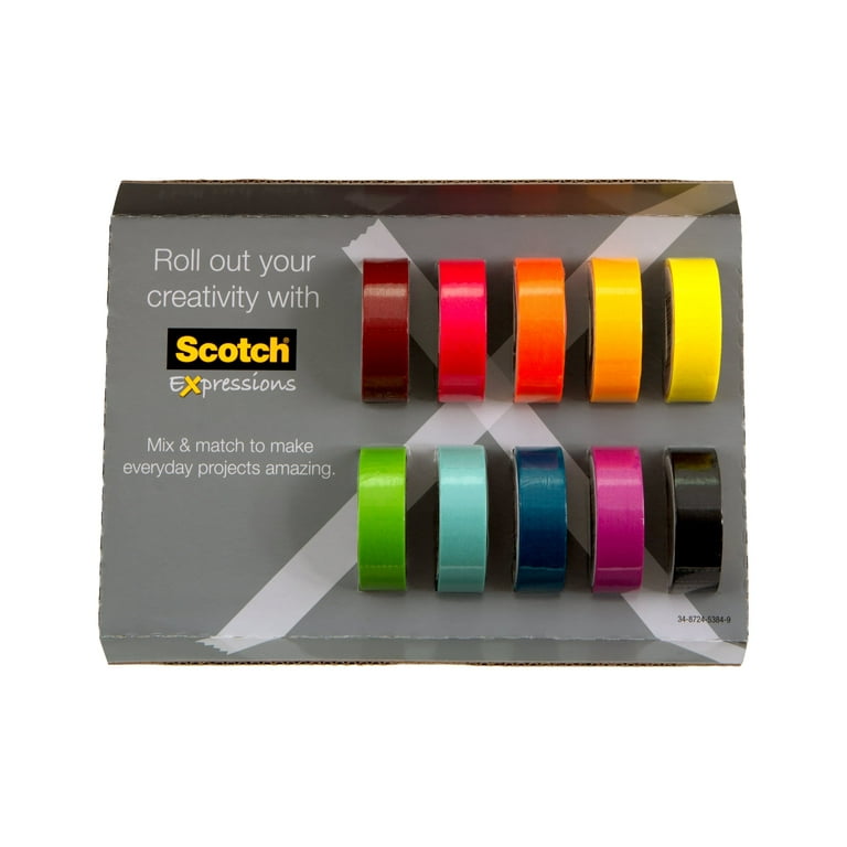 Scotch® Expressions Washi Tape C317-4PK-STRP Multi-Pack w/storage