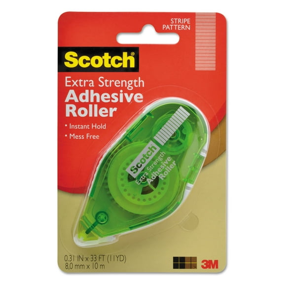 Scotch Extra Strength Adhesive Roller 3/8" x 396" 6055ES