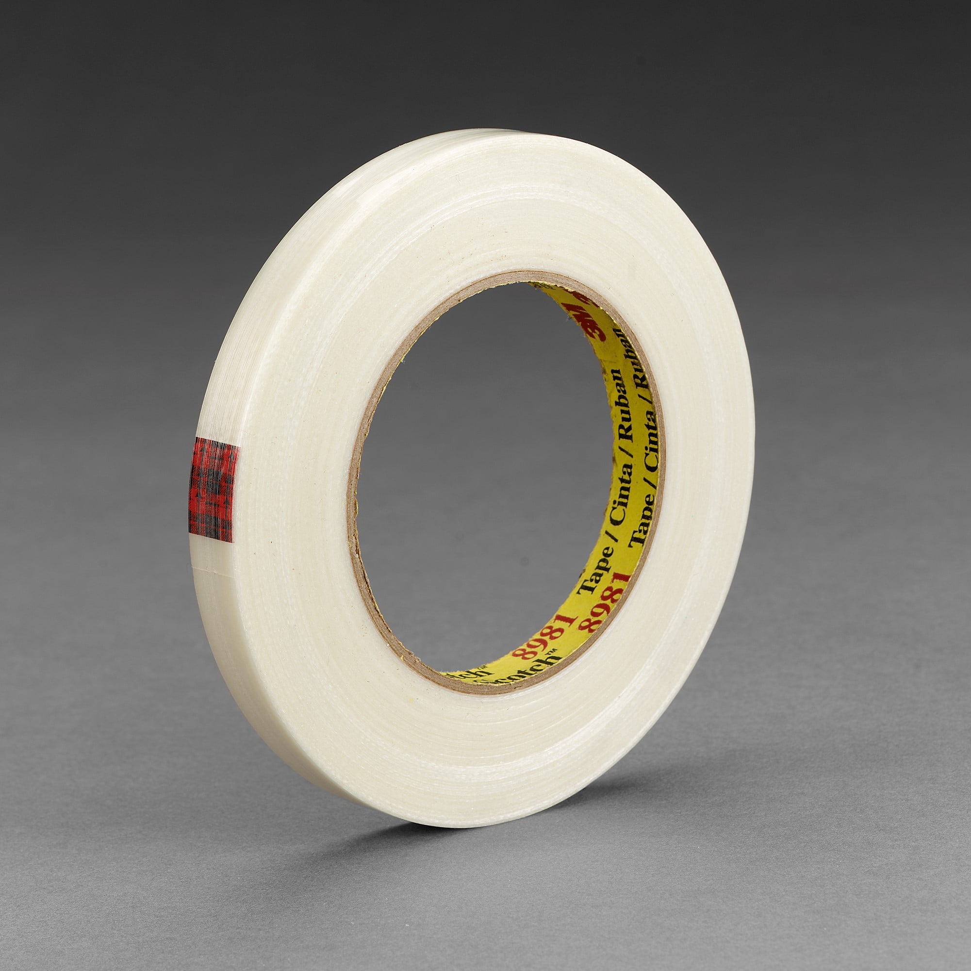 Scotch Filament Tape 8981, Clear, 24 mm x 55 m, 6.6 mil, 36 rolls per case