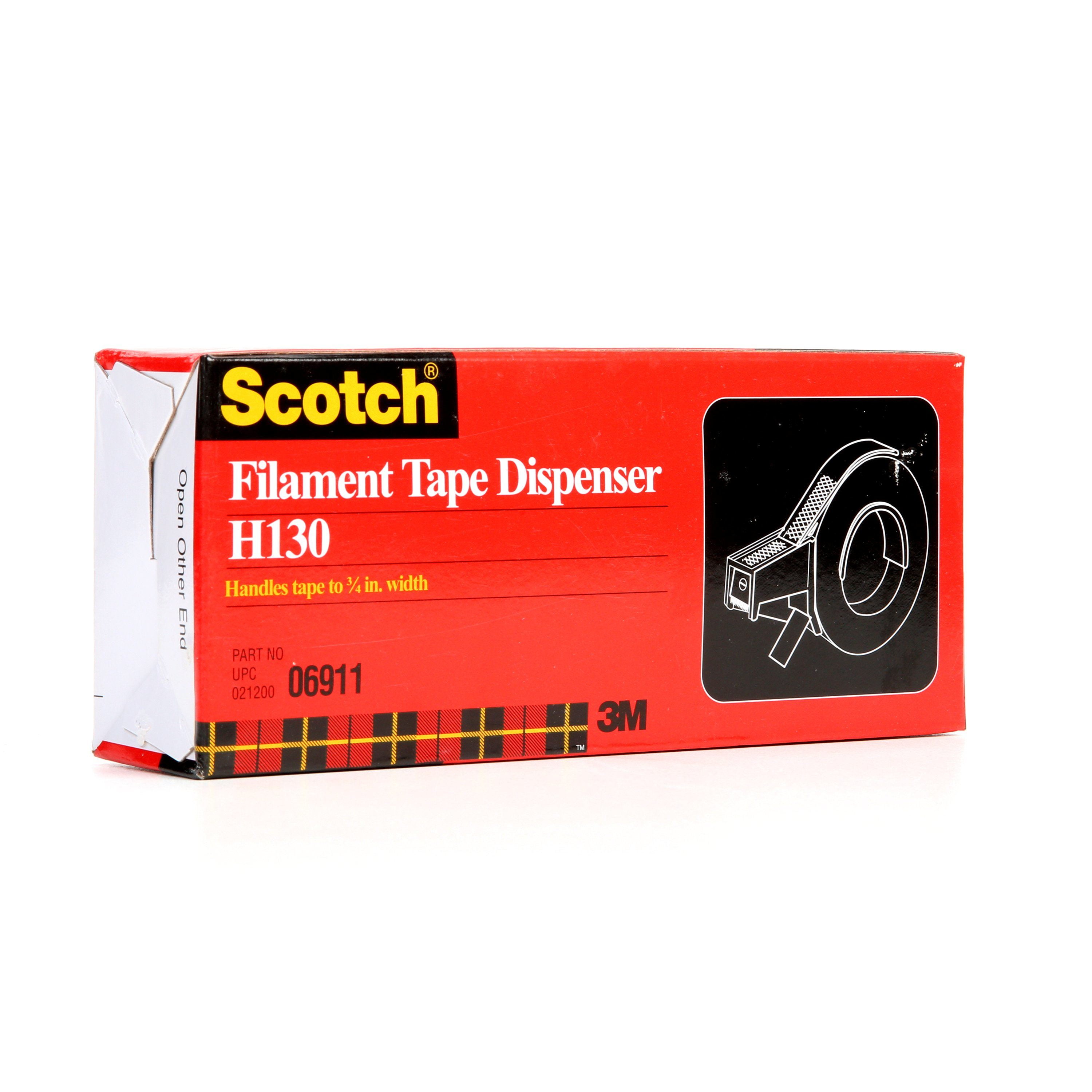 Scotch Filament Tape Dispenser H130, PN6911, 3/4 in, 6 per case