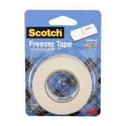 Scotch Freezer Tape, White, 3/4 in. x 1000 in., Holds at -40F, 1 Roll