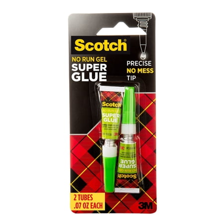 Scotch General Purpose Super Glue Gel, .07 oz, 2 Count