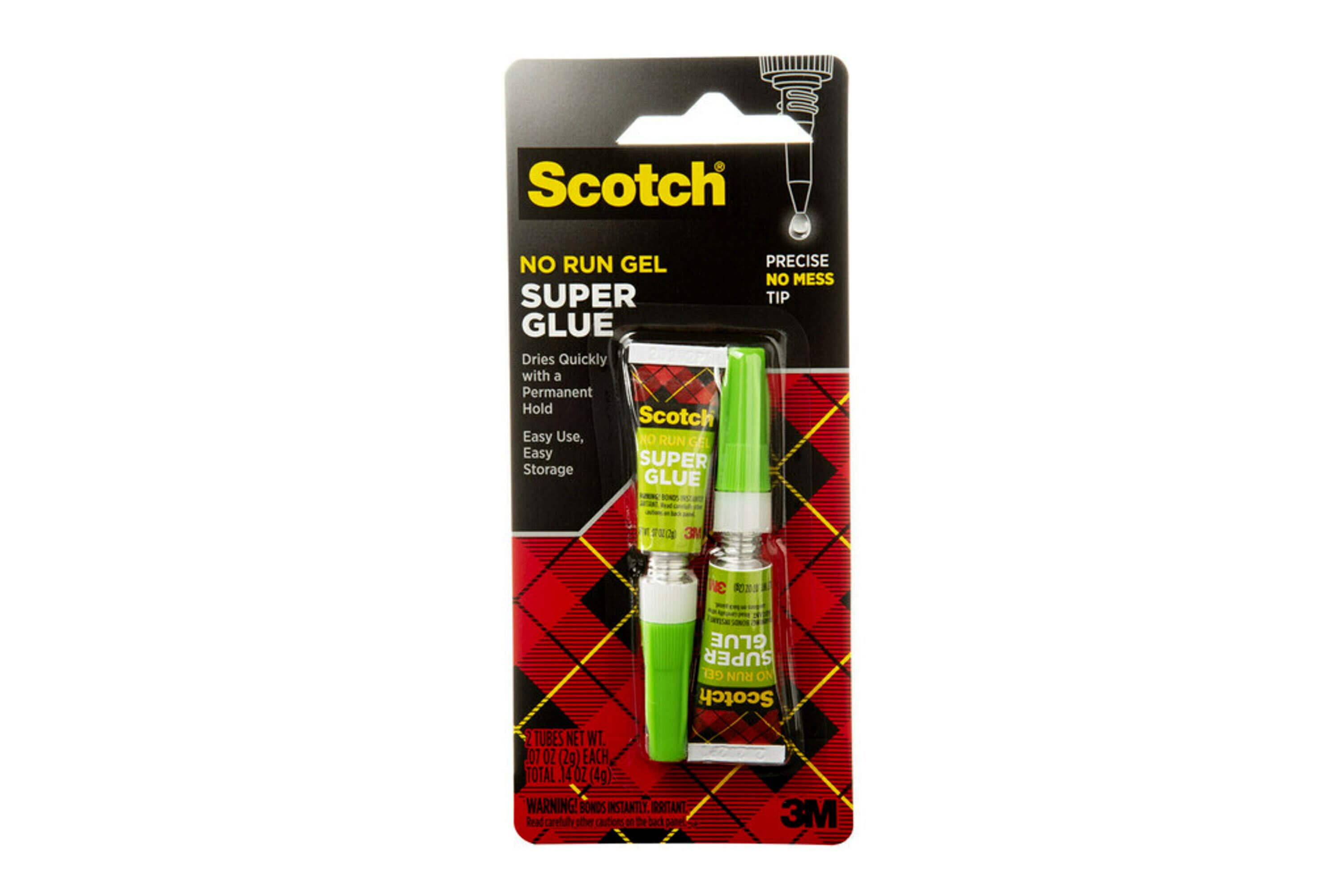 Scotch General Purpose Super Glue Gel, .07 oz, 2 count