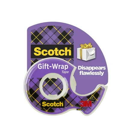 Scotch Gift Wrap Tape, 3/4 in. x 500 in., 1 Dispenser