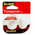 thumbnail image 1 of Scotch Gloss Finish Transparent Tape - 25 ft Length x 0.75" Width - 1" Core - Dispenser Included - Handheld Dispenser - 1 / Roll - Clear | Bundle of 5, 1 of 2