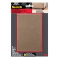 thumbnail image 1 of Scotch Furniture Pads, No Slip Floor Protection, Brown, 4 in. x 6 in., 2 Rectangle Grippers, 1 of 11