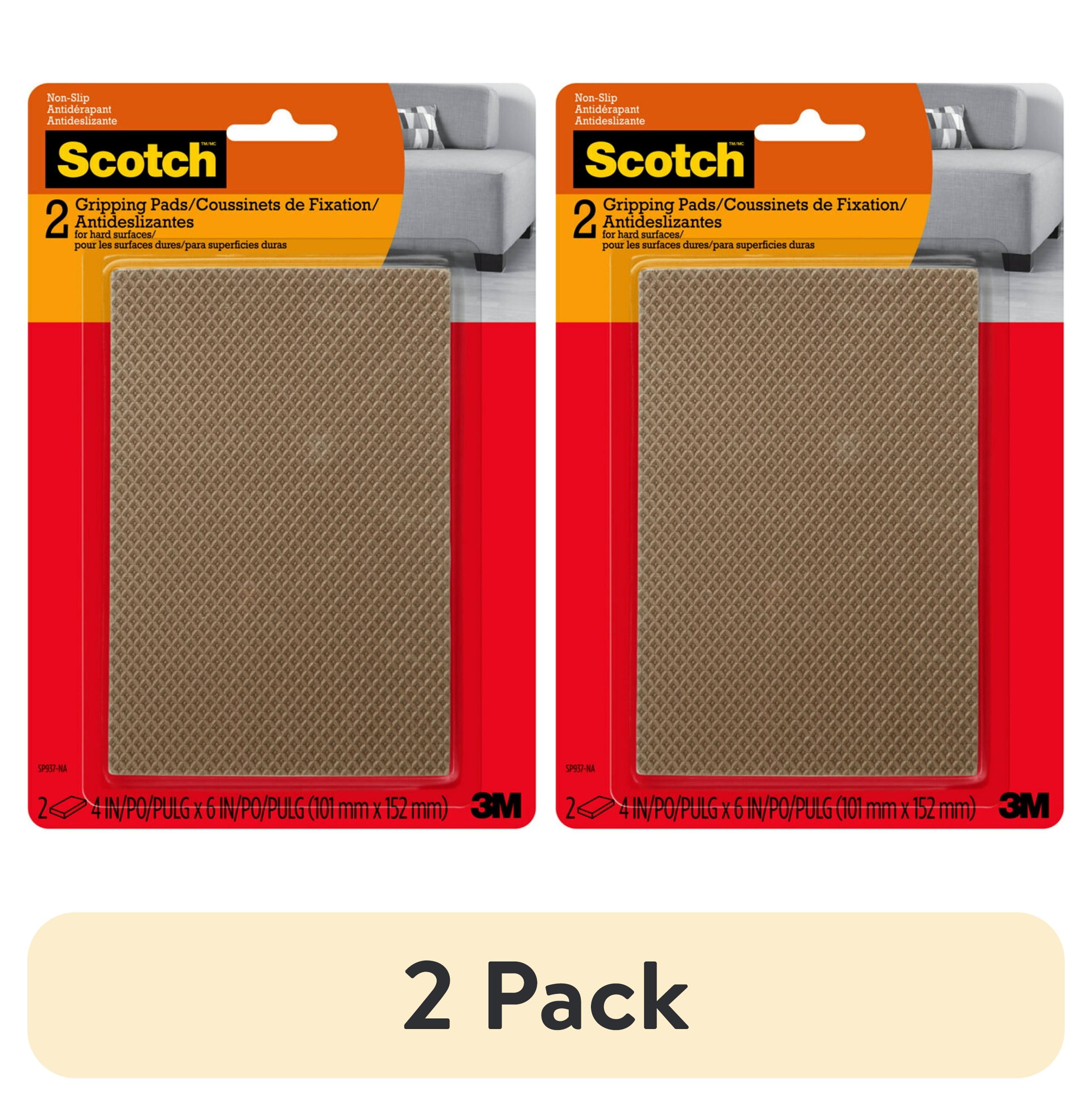 Brown Anti-Skid Rectangle Furniture Gripping Pads, 4 x 6 inches, 2 Pack