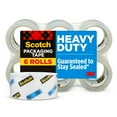 thumbnail image 1 of Scotch Heavy Duty Packaging Tape, 3" Core, Clear, 1.88" x 54.6 yds, 6 Rolls, 1 of 14