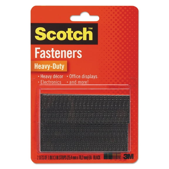 Scotch Heavy-Duty Black Fasteners, 2 Piece