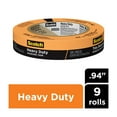 thumbnail image 1 of Scotch Heavy Duty Masking Tape, 0.94 in x 60.1 yd, Orange, 9 Rolls, 1 of 11