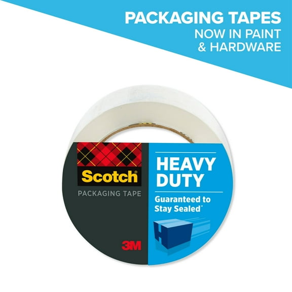 Scotch Heavy Duty Packaging Tape, 1.88" x 54.6 yd, Clear, 1 Roll