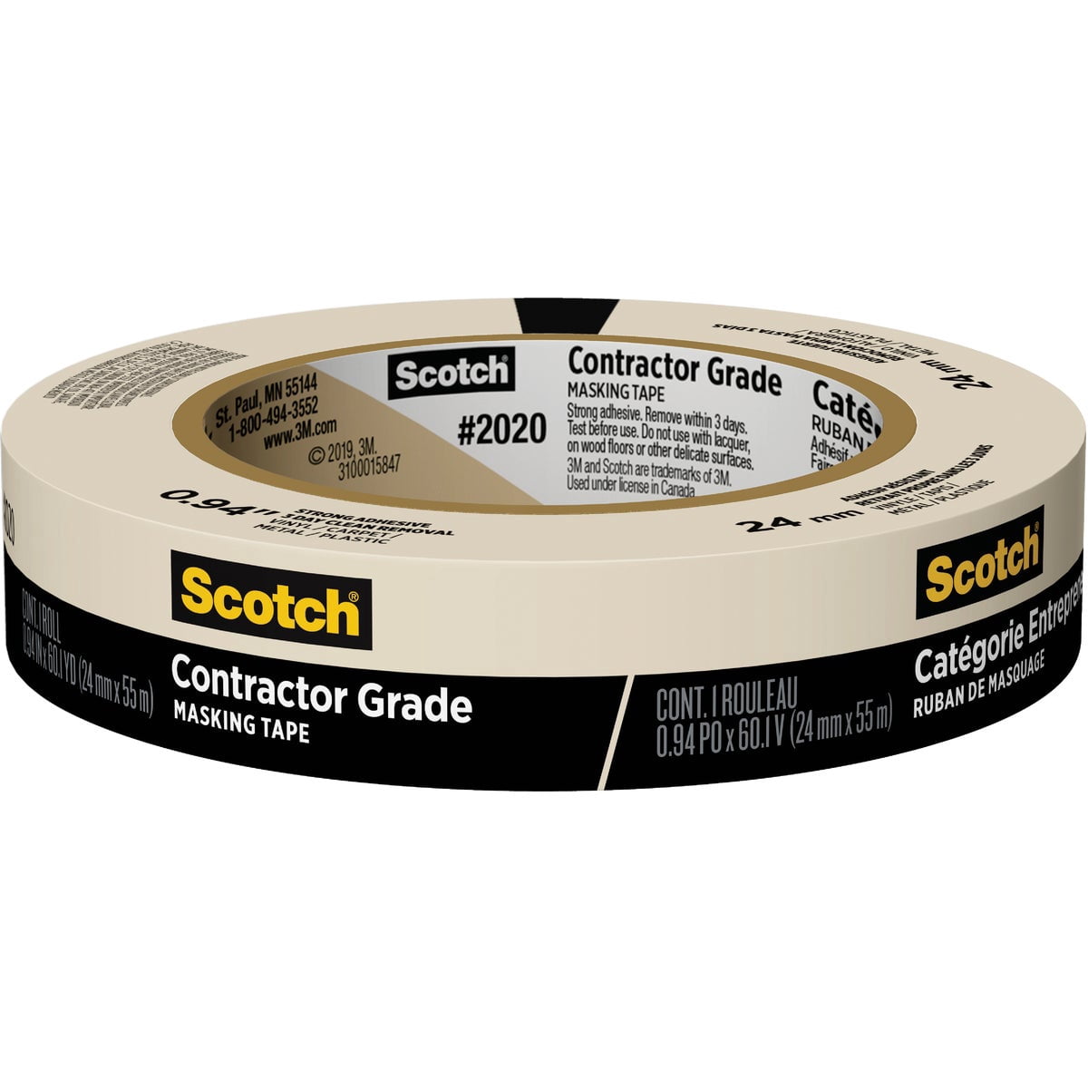 Scotch Heavy Duty Painter's Tape - Indoor/Outdoor, Aggressive Bond - 9 Rolls, 0.94 in x 60.1 yd — Interior & Exterior Use, Professional Finish