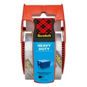 Scotch Heavy Duty Shipping Packaging Tape Dispenser, Clear, 1.88" x 27.7 yd., 1 Total