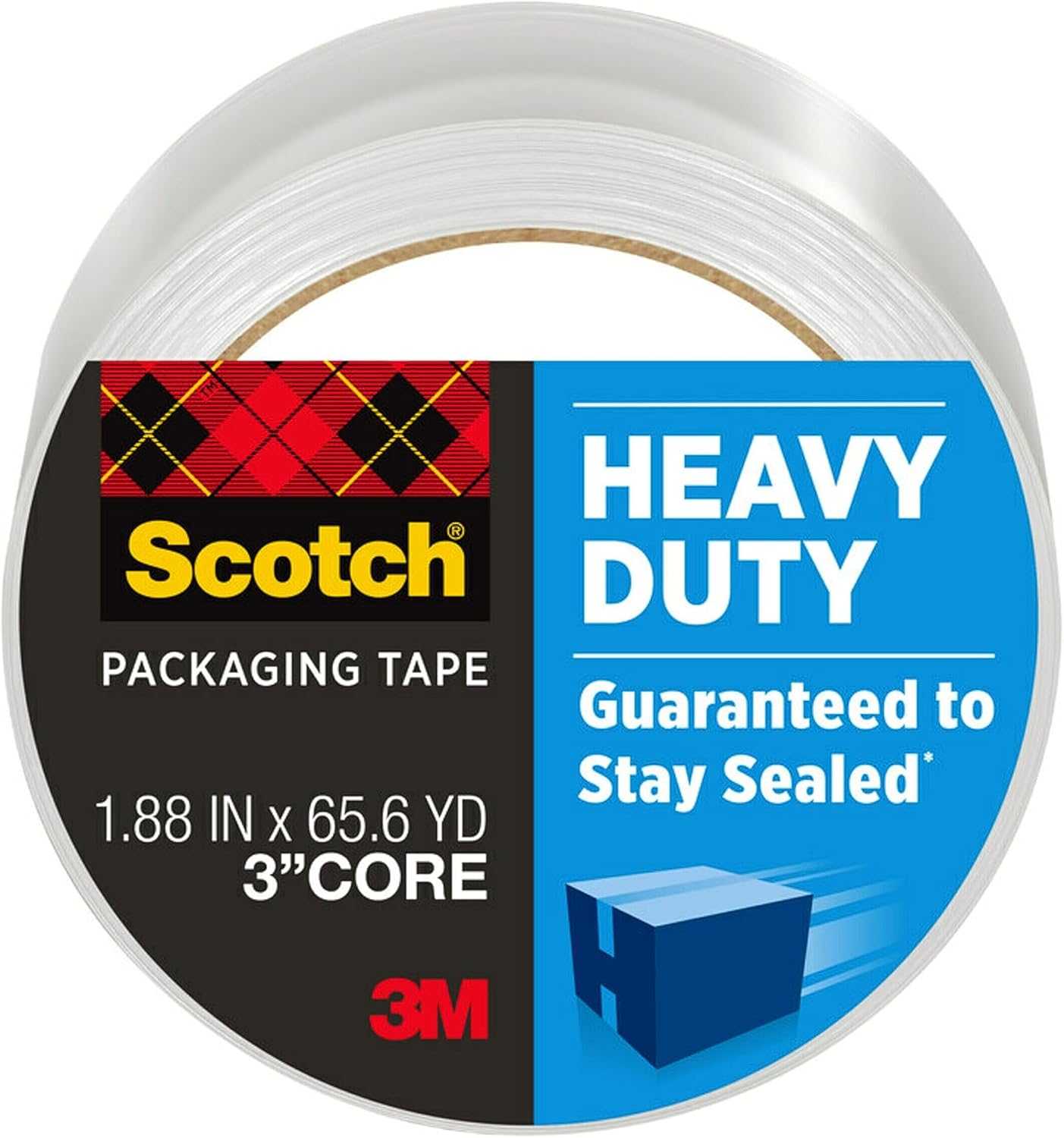 Scotch Heavy Duty Shipping and Moving Packing Tape, Clear, Packing and