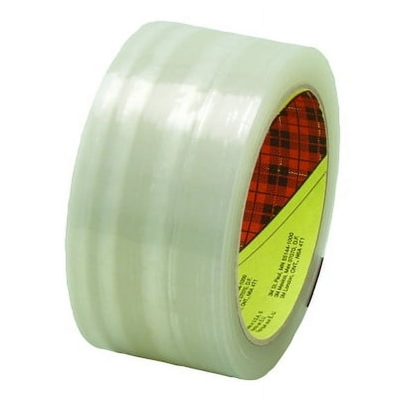 Scotch High Performance Box Sealing Tapes 373, 48 mm x 50 m, 2.5 mil Thick Clear | Bundle of 2 Rolls