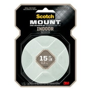 Scotch Indoor Double-Sided Mounting Tape, 1 in x 125 in, White, 1 Roll