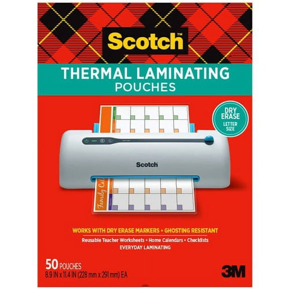 Scotch Laminating Pouch - Sheet Size Supported: Letter - Laminating Pouch/Sheet Size: 8.90" Width x 11.40" Length - for Document, Artwork, Sign, Flyer, Schedule, Certificate, | Bundle of 10 Packs