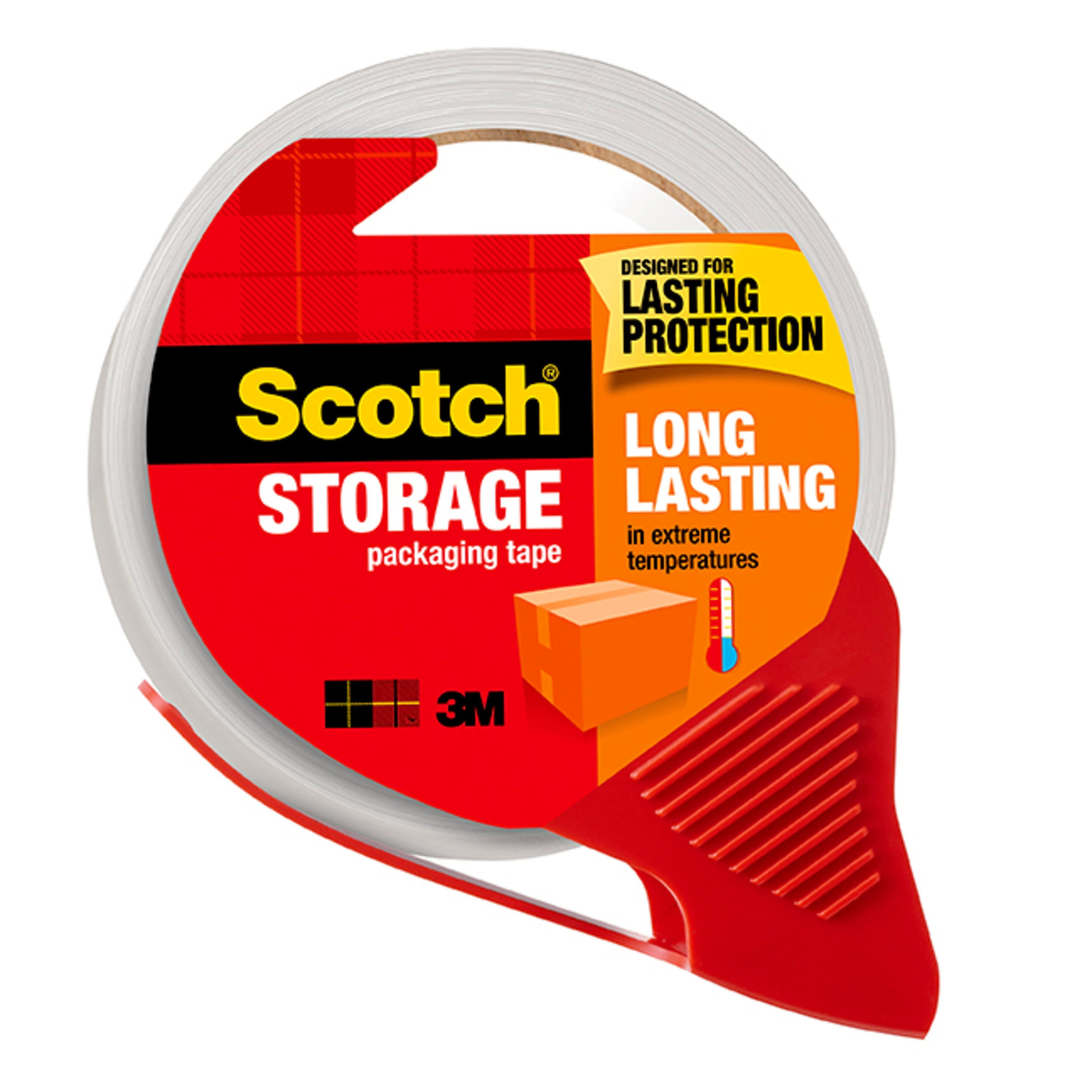 Scotch Long-Lasting Storage/Packaging Tape - 38.20 yd Length x 1.88 Scotch Long-Lasting Storage/Packaging Tape - 38.20 yd Length x 1.88