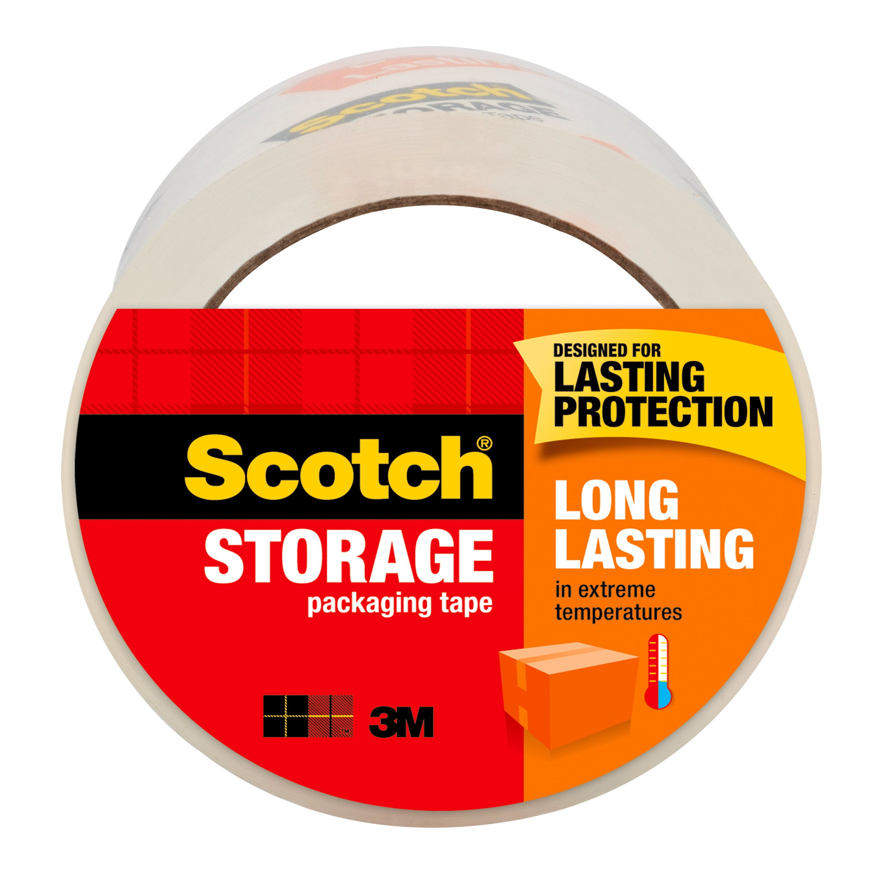 Scotch Moving & Storage Packaging Tape 1.88 Inch x 800 Inch Clear/White