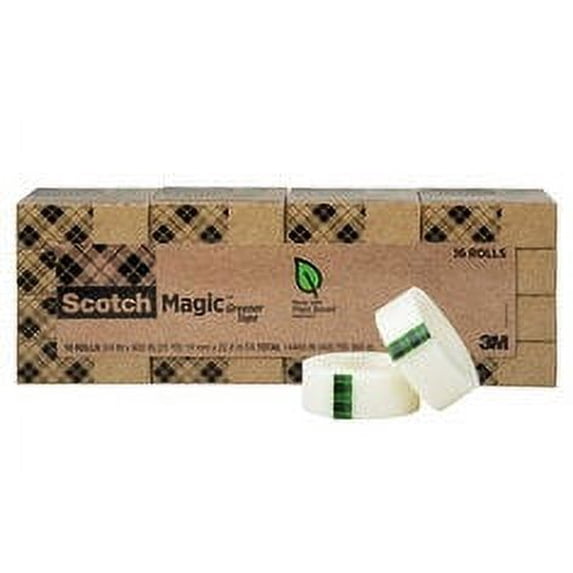 Scotch Magic Greener Tape 812-16P, 3/4 In X 900 In (19 mm X 22,8 M)