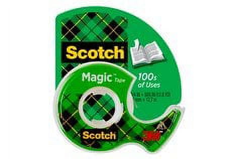 Scotch Magic Invisible Tape 104, 1/2 in x 450 in x (12.7 mm x 11.4 m)