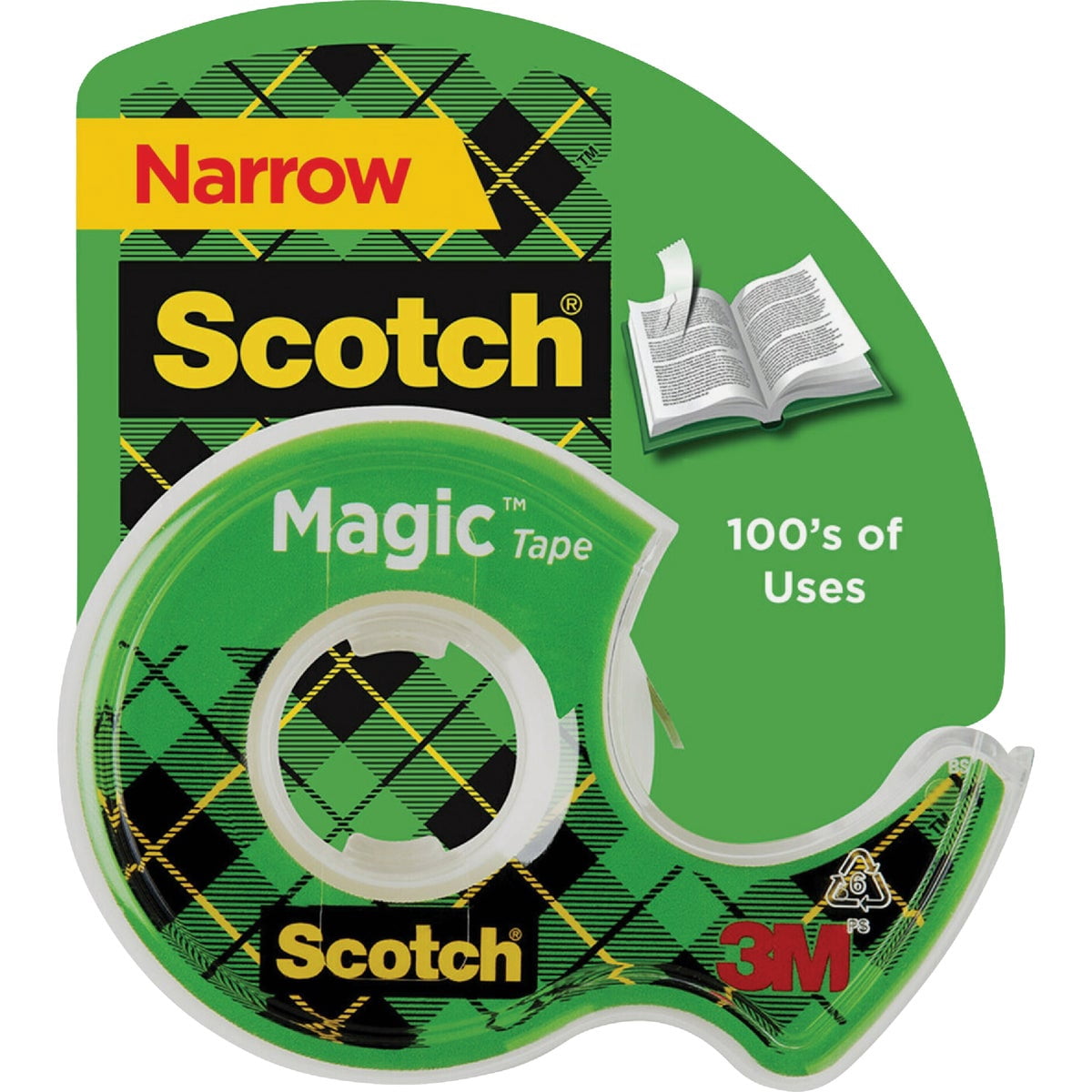 Scotch Magic Tape, 1/2-inch x 800-inch, 1 Dispenser/Pack, 144/Carton