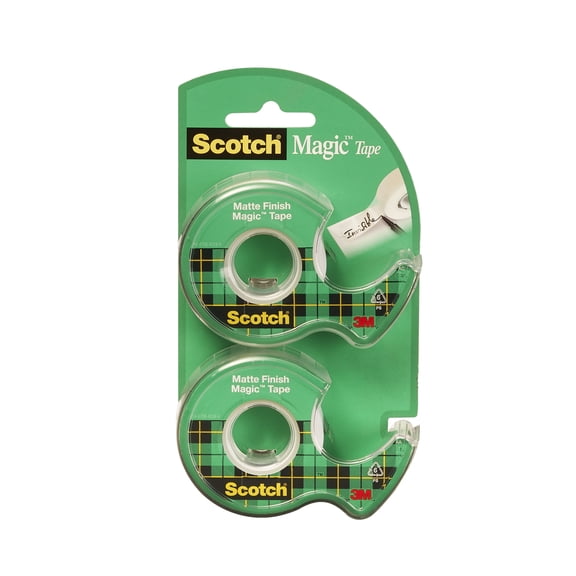 Scotch Magic Tape 119SDM-2, 1/2 in x 750 in