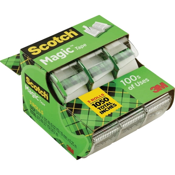 Scotch Magic Tape, 3/4 x 300 Inches, 3105 - 6 Rolls