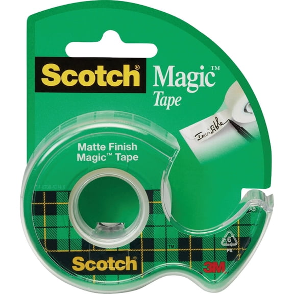 Scotch Magic Tape - Invisible, 0.75 in x 300 in - 5 Rolls, Multicolor, Cellotape