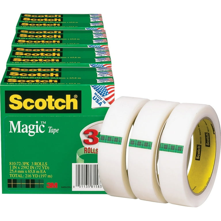Scotch Magic Tape - 72 yd Length x 1 Scotch Magic Tape - 72 yd Length x 1